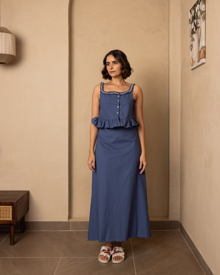 Zoe Skirt  - (Dark Blue)