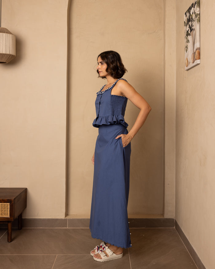 Zoe Skirt  - (Dark Blue)